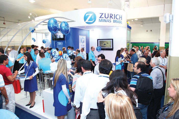 O estande da Zurich teve grande movimento em todos os três dias do evento O estande da Zurich teve grande movimento em todos os três dias do evento