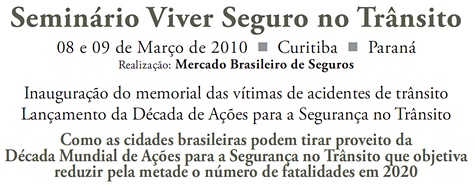 Programação Seminário Trânsito Programação Seminário Trânsito